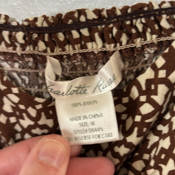 Charlotte Russe Rayon Bohemian Paisley Patterned Maxi Dress Size M - Picture 6 of 6